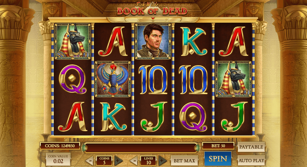 how to play book of dead slot for real money